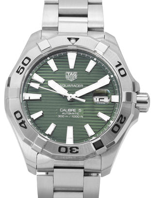 Shop Authentic Tag Heuer Aquaracer Green Dial Watch for Men - WAY2015.BA0927 - Luxxuri