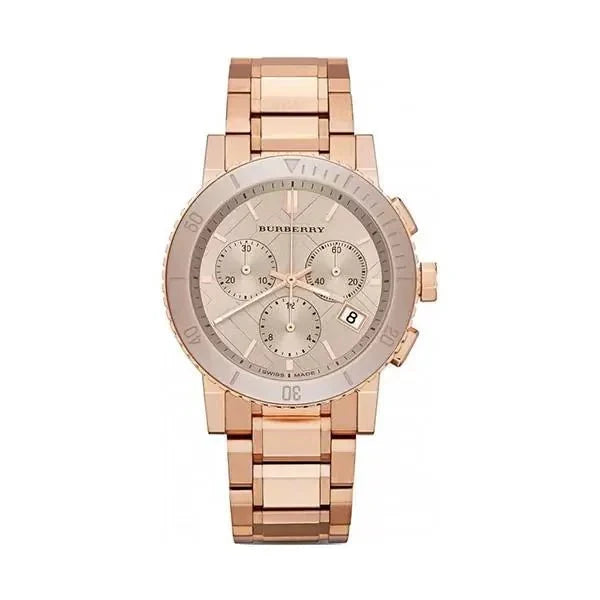 Shop Authentic Burberry The City Rose Gold Dial Rose Gold Steel Strap Watch for Women - BU9703 - Luxxuri