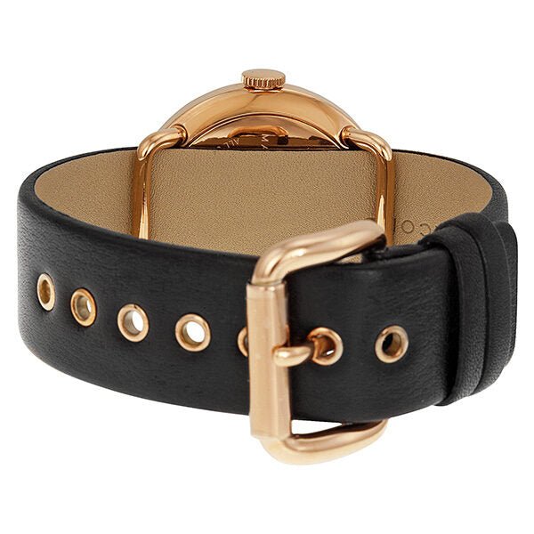Shop Authentic Marc Jacobs Amy Black Dial Black Leather Strap Watch for Women - MBM1225 - Luxxuri