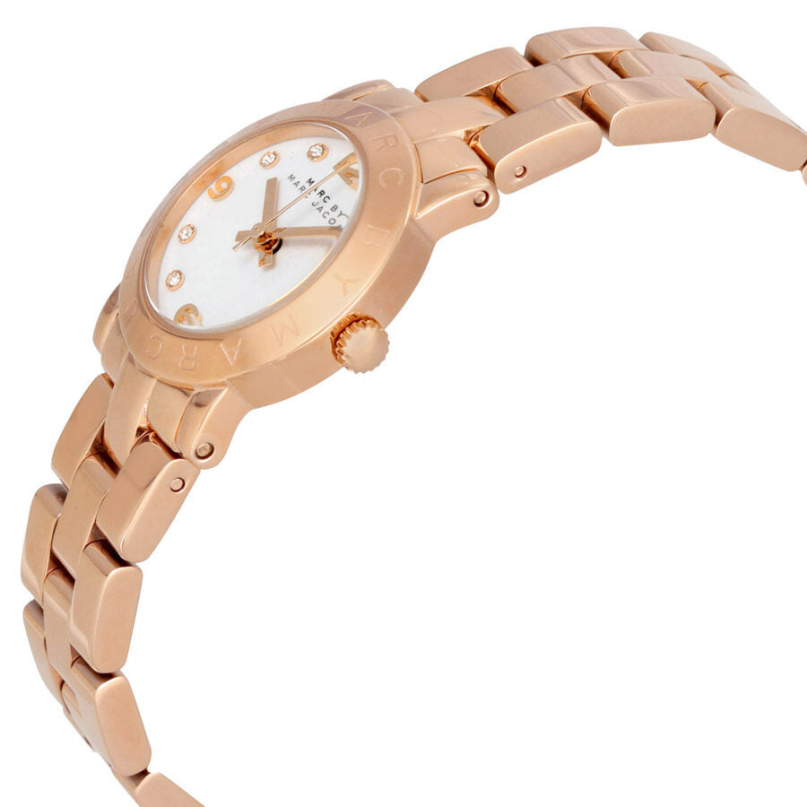 Shop Authentic Marc Jacobs Mini Amy White Dial Rose Gold Steel Strap Watch for Women - MBM3078 - Luxxuri