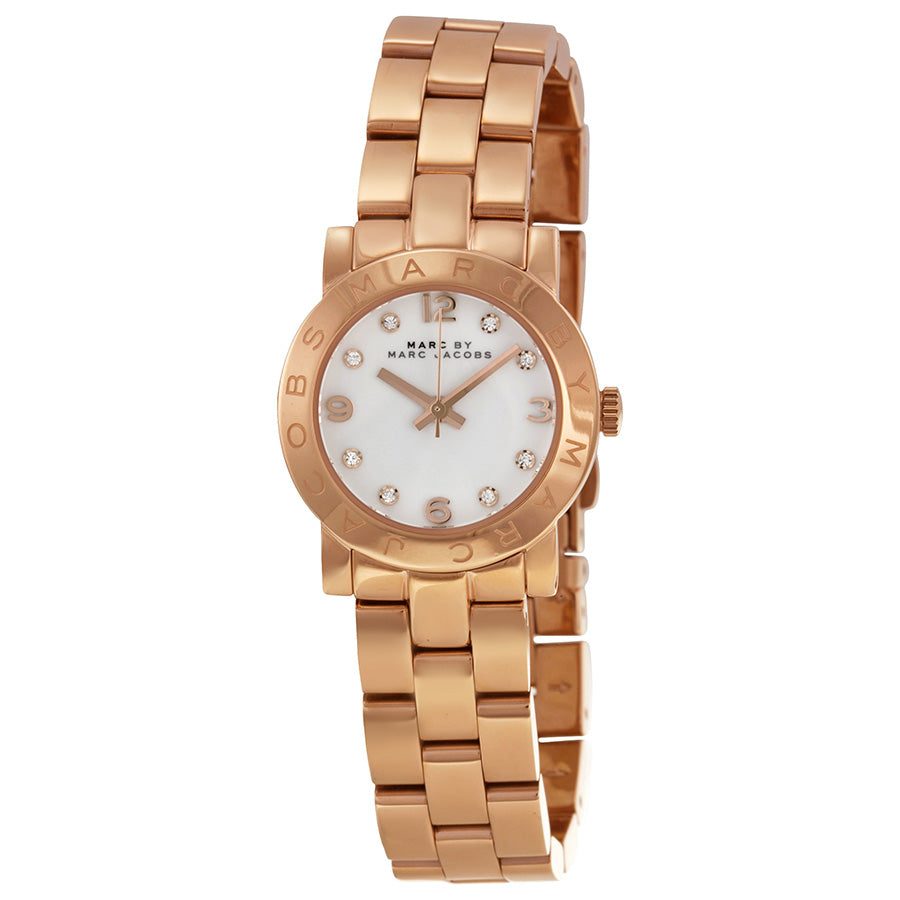 Shop Authentic Marc Jacobs Mini Amy White Dial Rose Gold Steel Strap Watch for Women - MBM3078 - Luxxuri