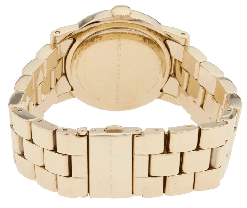 Shop Authentic Marc Jacobs Amy White Dial Gold Steel Strap Watch for Women - MBM3056 - Luxxuri