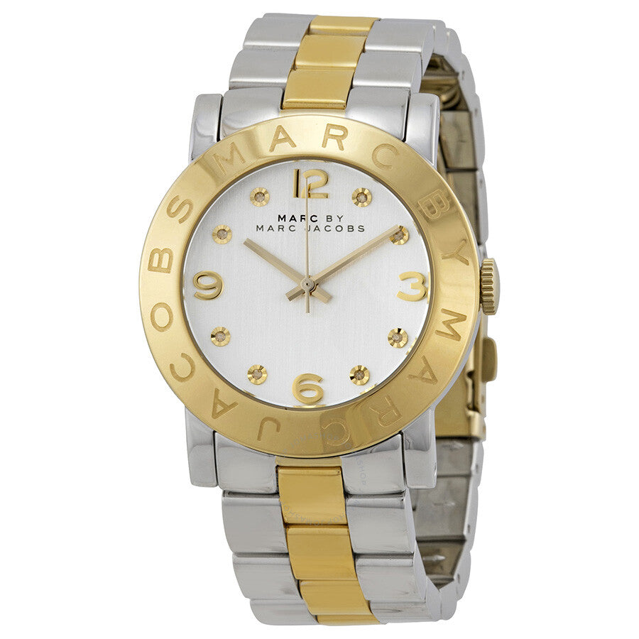 Shop Authentic Marc Jacobs Amy Silver Dial Two Tone Steel Strap Watch for Women - MBM3139 - Luxxuri