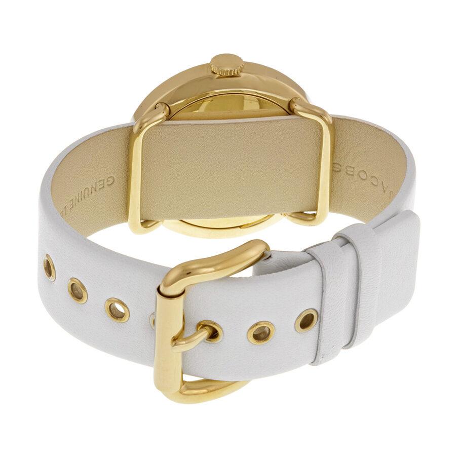 Shop Authentic Marc Jacobs Amy White Dial White Leather Strap Watch for Women - MBM1150 - Luxxuri