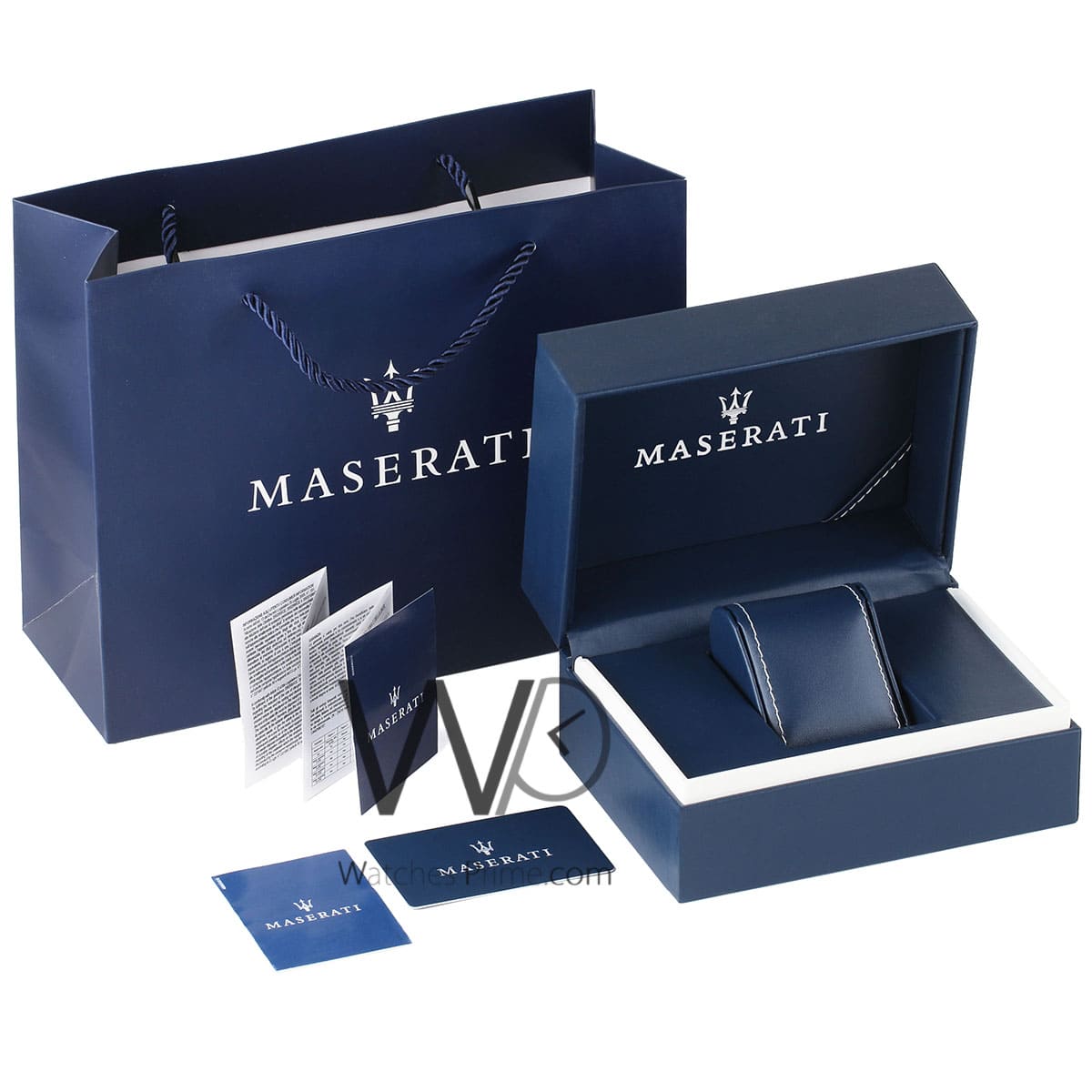 Shop Authentic Maserati Competizione Chronograph Blue Dial Gold Steel Strap Watch For Men - R8853100026 - Luxxuri