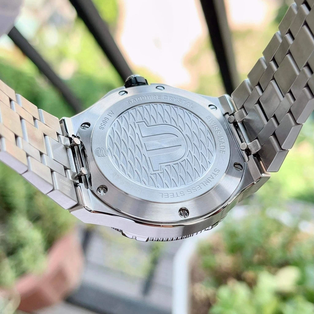 Shop Authentic Maurice Lacroix Aikon Venturer Black Dial Silver Steel Strap Watch for Men - AI6058-SS002-330-1 - Luxxuri