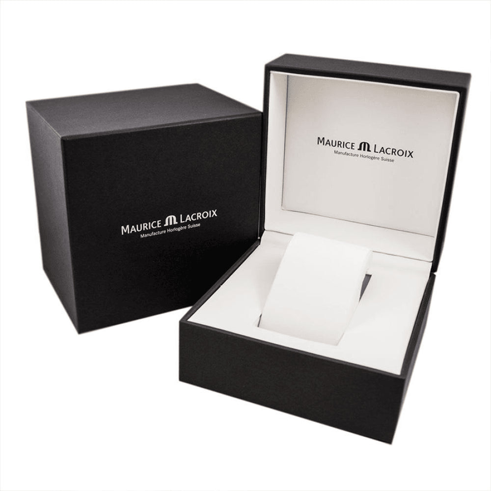 Shop Authentic Maurice Lacroix Aikon Venturer Black Dial Silver Steel Strap Watch for Men - AI6058-SS002-330-1 - Luxxuri