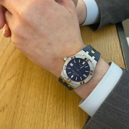 Shop Authentic Maurice Lacroix Aikon Automatic Blue Dial Blue Rubber Strap Watch for Men - AI11808-SS000B-430-4 - Luxxuri