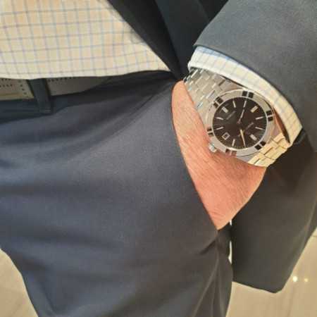 Shop Authentic Maurice Lacroix Aikon Automatic Black Dial Silver Steel Strap Watch for Men - AI1807-SS002-330-1 - Luxxuri