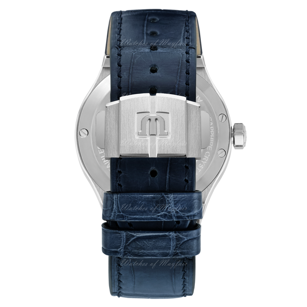 Shop Authentic Maurice Lacroix Aikon Automatic Blue Dial Blue Rubber Strap Watch for Men - AI11808-SS000B-430-4 - Luxxuri