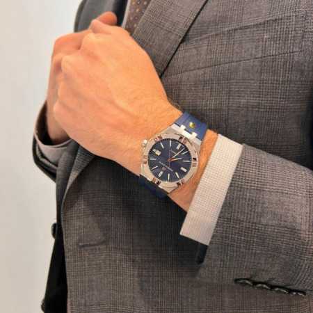 Shop Authentic Maurice Lacroix Aikon Automatic Blue Dial Blue Rubber Strap Watch for Men - AI11808-SS000B-430-4 - Luxxuri