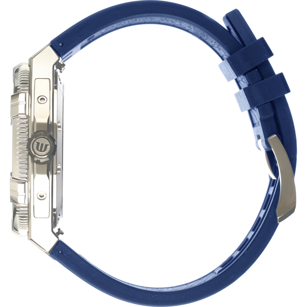 Shop Authentic Maurice Lacroix Aikon Venturer Blue Dial Blue Rubber Strap Watch for Men - AI6058-SS001-430-1 - Luxxuri