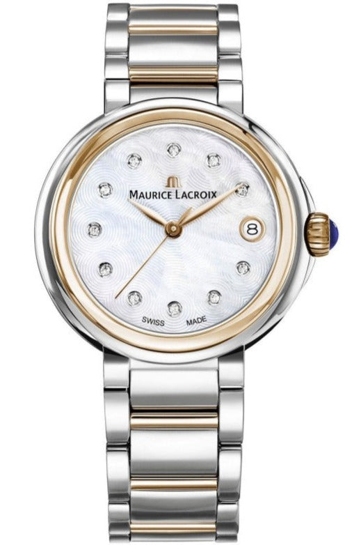 Shop Authentic Maurice Lacroix Fiaba Mother of Pearl Dial Two Tone Steel Strap Watch for Women - FA1007-PVP13-170-1 - Luxxuri