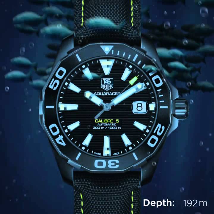 Shop Authentic Tag Heuer Aquaracer Black Dial Watch for Men - WAY218A.FC6362 - Luxxuri