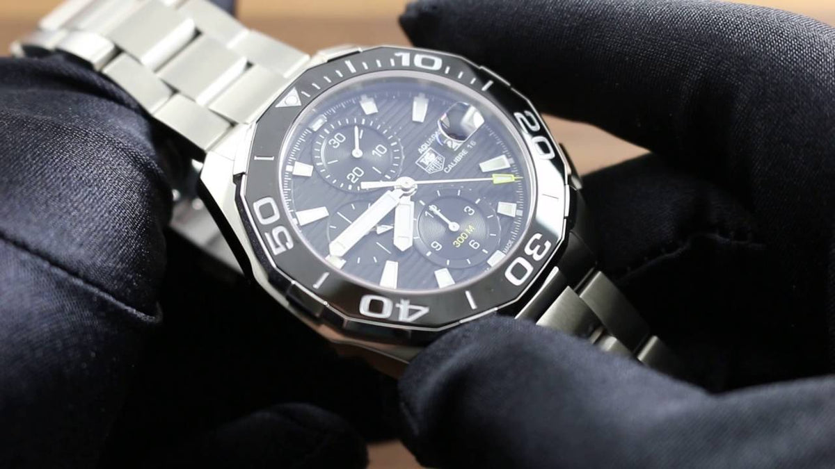 Shop Authentic Tag Heuer Aquaracer Black Dial Watch for Men - CAY211A.BA0927 - Luxxuri