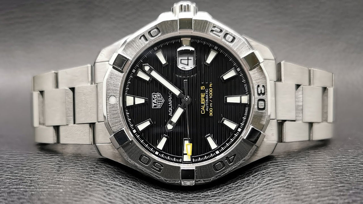 Shop Authentic Tag Heuer Aquaracer Black Dial Watch for Men - WAY2010.BA0927 - Luxxuri