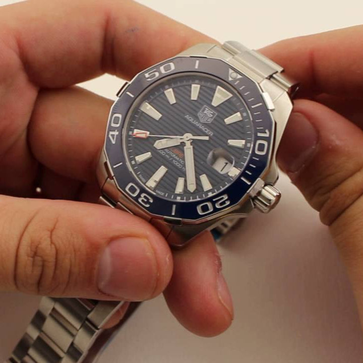 Shop Authentic Tag Heuer Aquaracer Blue Dial Watch for Men - WAY211C.BA0928 - Luxxuri