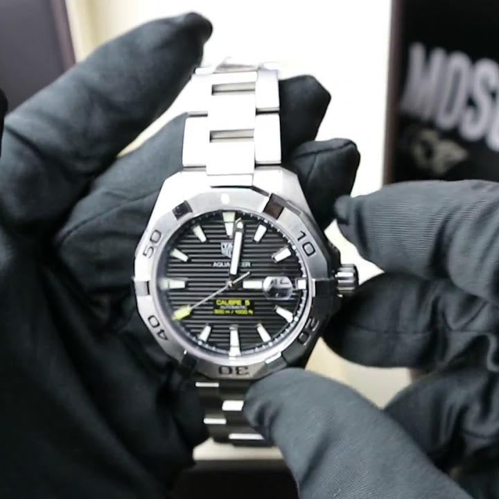Shop Authentic Tag Heuer Aquaracer Black Dial Watch for Men - WAY2010.BA0927 - Luxxuri