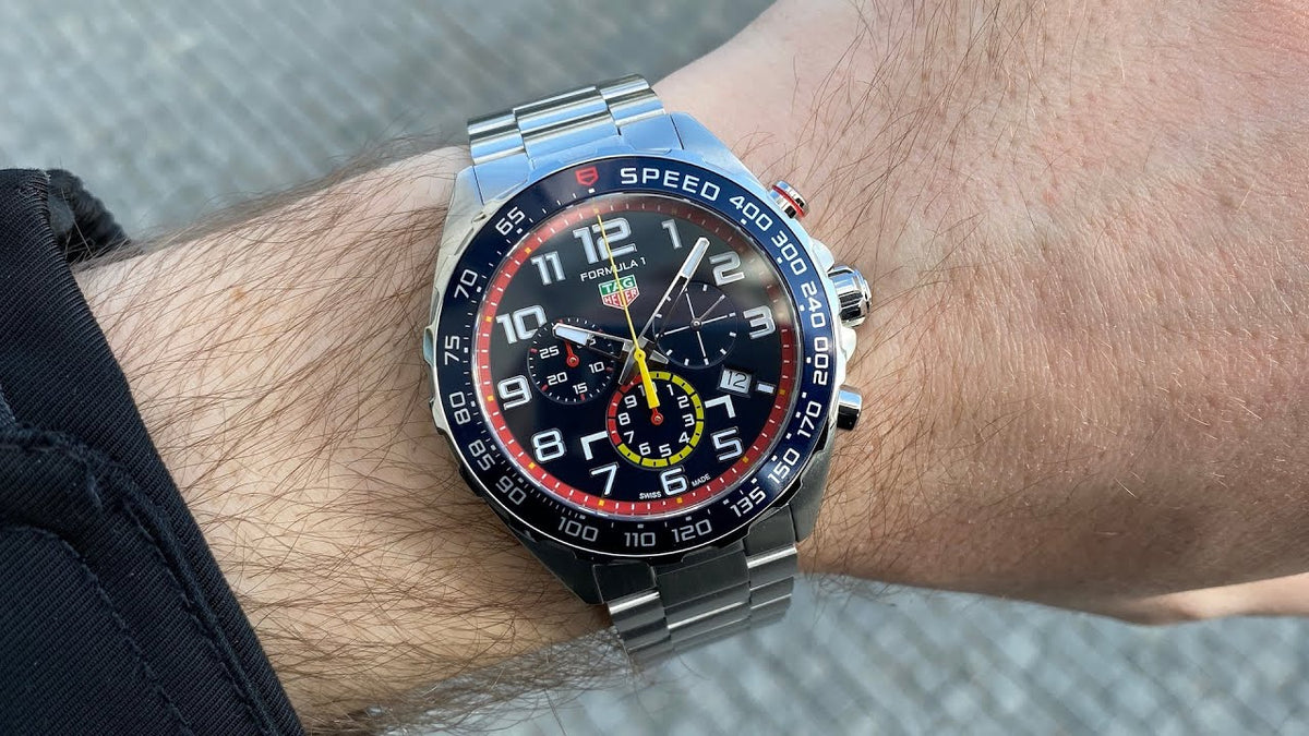 Shop Authentic Tag Heuer Formula 1 x Red Bull Racing Chronograph Blue Dial Silver Steel Strap Watch for Men - CAZ101AL.BA0842 - Luxxuri