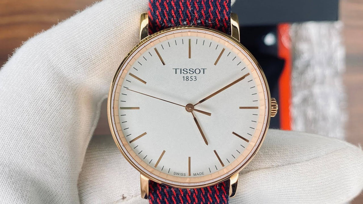 Shop Authentic Tissot T Classic Everytime Medium White Dial Two Tone NATO Strap Watch for Men - T109.410.38.031.00 - Luxxuri