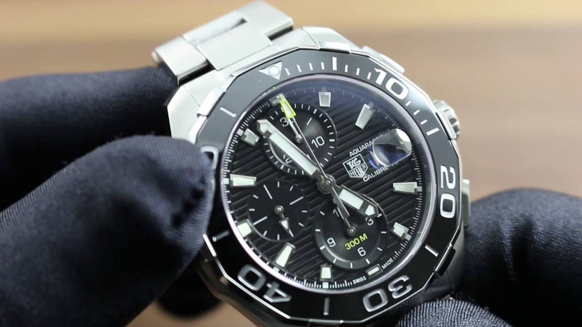 Shop Authentic Tag Heuer Aquaracer Black Dial Watch for Men - CAY211A.BA0927 - Luxxuri