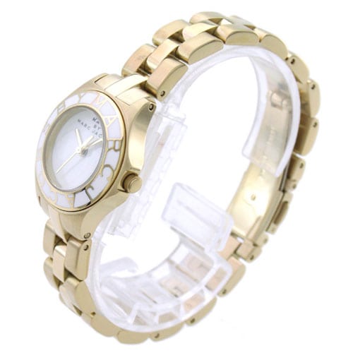 Shop Authentic Marc Jacobs Amy White Dial Gold Steel Strap Watch for Women - MBM3051 - Luxxuri