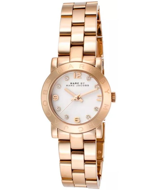 Shop Authentic Marc Jacobs Mini Amy White Dial Rose Gold Steel Strap Watch for Women - MBM3078 - Luxxuri
