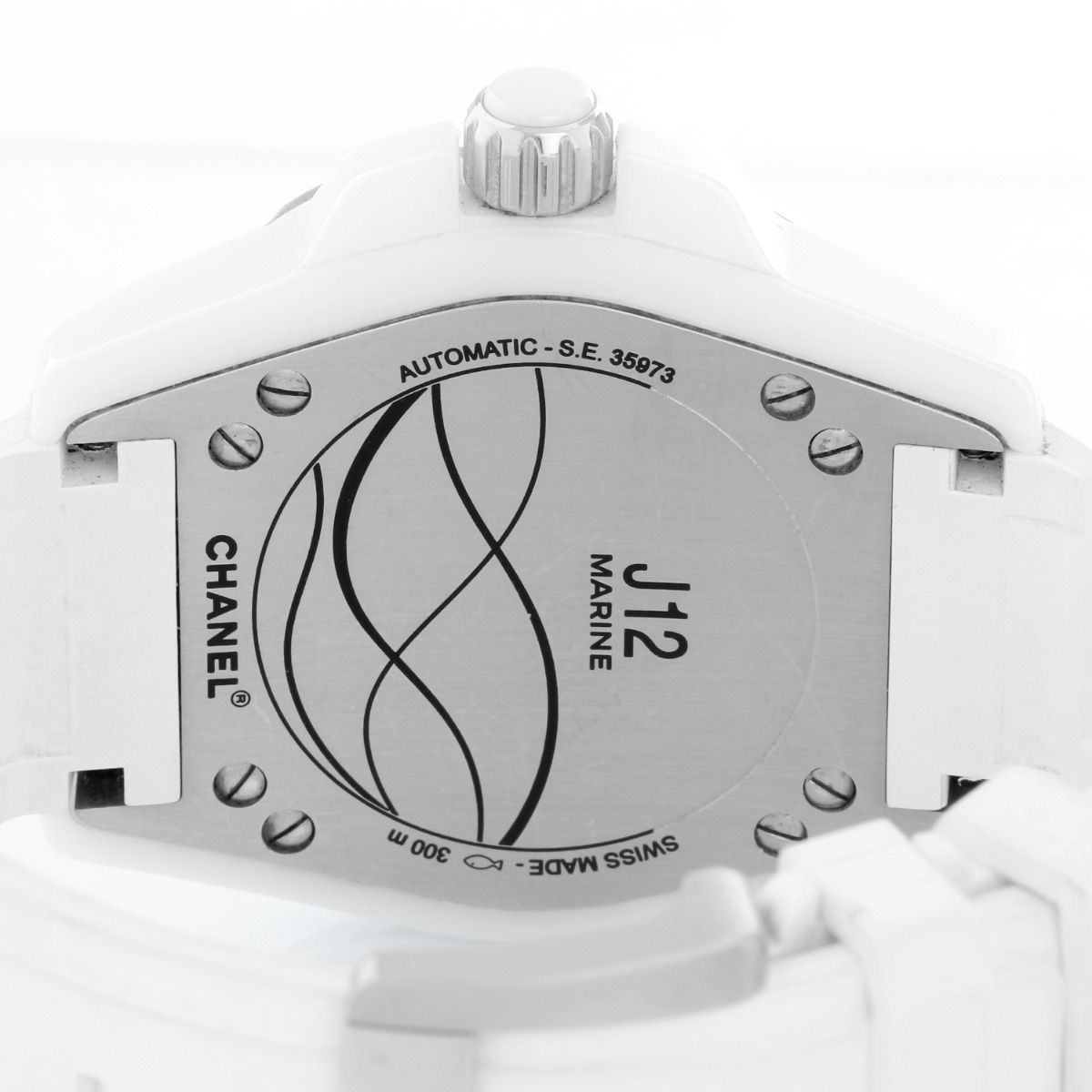 Shop Authentic Chanel J12 Ceramic White Dial White Steel Strap Watch for Women - J12 H0968 - Luxxuri
