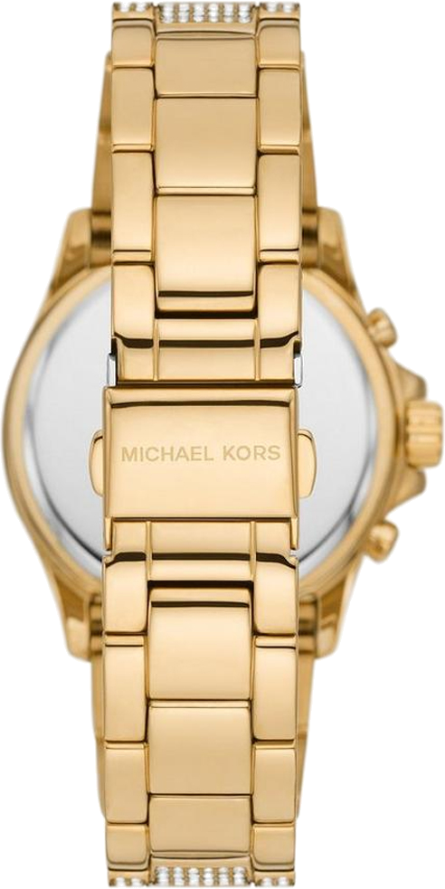 Shop Authentic Michael Kors Everest Chronograph Crystals Gold Dial Gold Steel Strap Watch For Women - MK7254 - Luxxuri