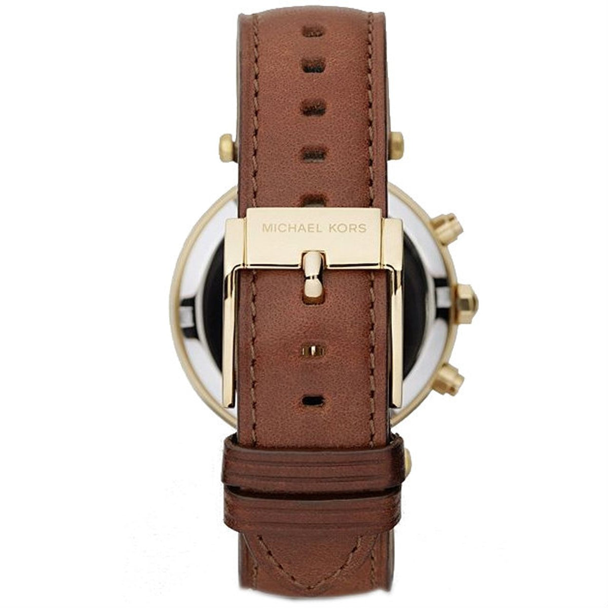 Shop Authentic Michael Kors Parker Champagne Dial Brown Leather Strap Watch for Women - MK2249 - Luxxuri