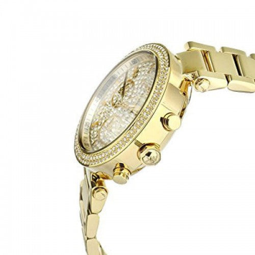 Shop Authentic Michael Kors Parker Gold Dial Gold Steel Strap Watch for Women - MK5856 - Luxxuri