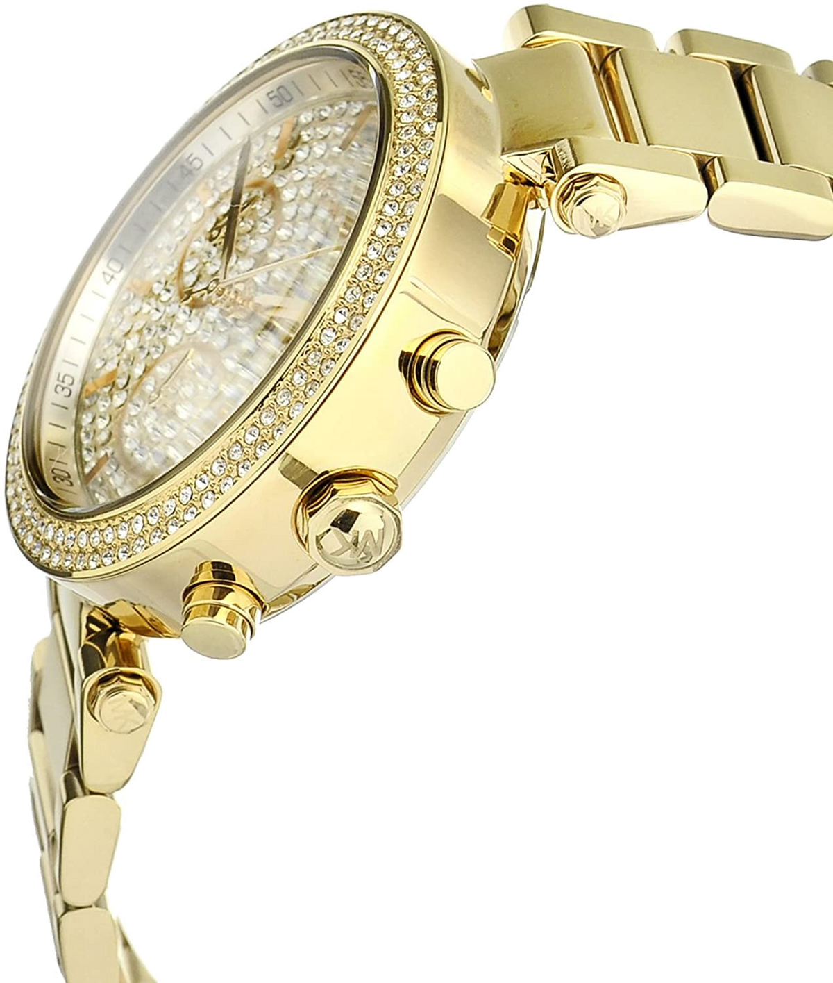 Shop Authentic Michael Kors Parker Gold Dial Gold Steel Strap Watch for Women - MK5856 - Luxxuri