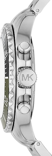Shop Authentic Michael Kors Everest Chronograph Black Dial Silver Steel Strap Watch For Men - MK8976 - Luxxuri