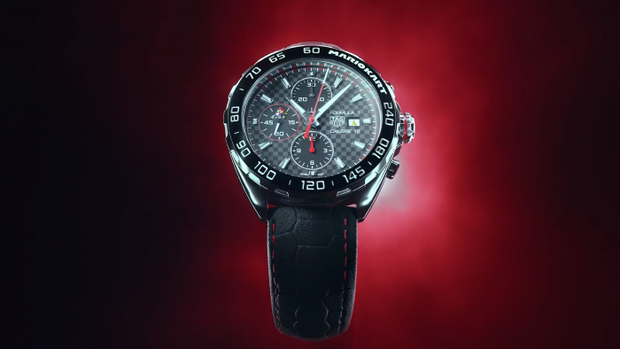 Shop Authentic Tag Heuer Formula 1 Mario Kart Chronograph Black Dial Black Leather Strap Watch for Men - CAZ201E.FC6517 - Luxxuri