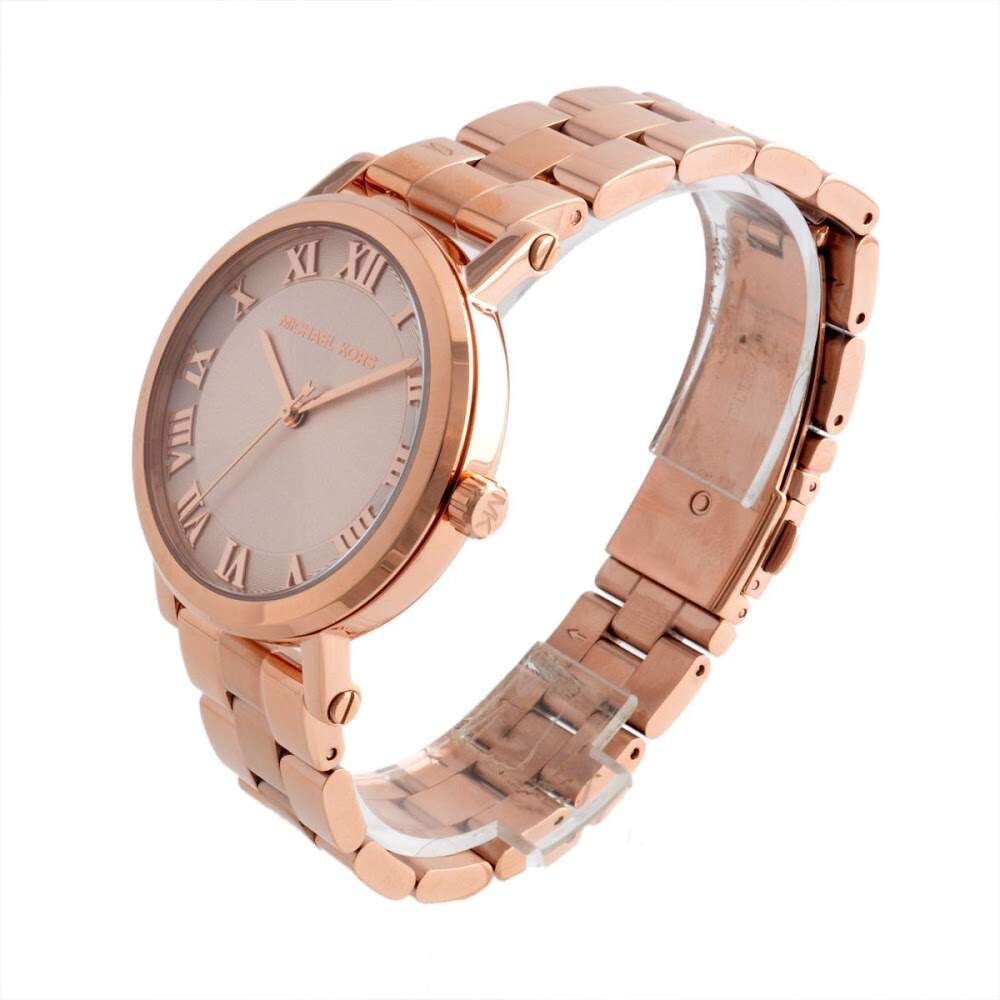 Shop Authentic Michael Kors Norie Rose Gold Dial Rose Gold Steel Strap Watch for Women - MK3561 - Luxxuri