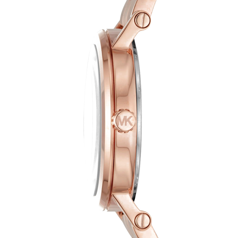 Shop Authentic Michael Kors Norie Rose Gold Dial Rose Gold Steel Strap Watch for Women - MK3561 - Luxxuri