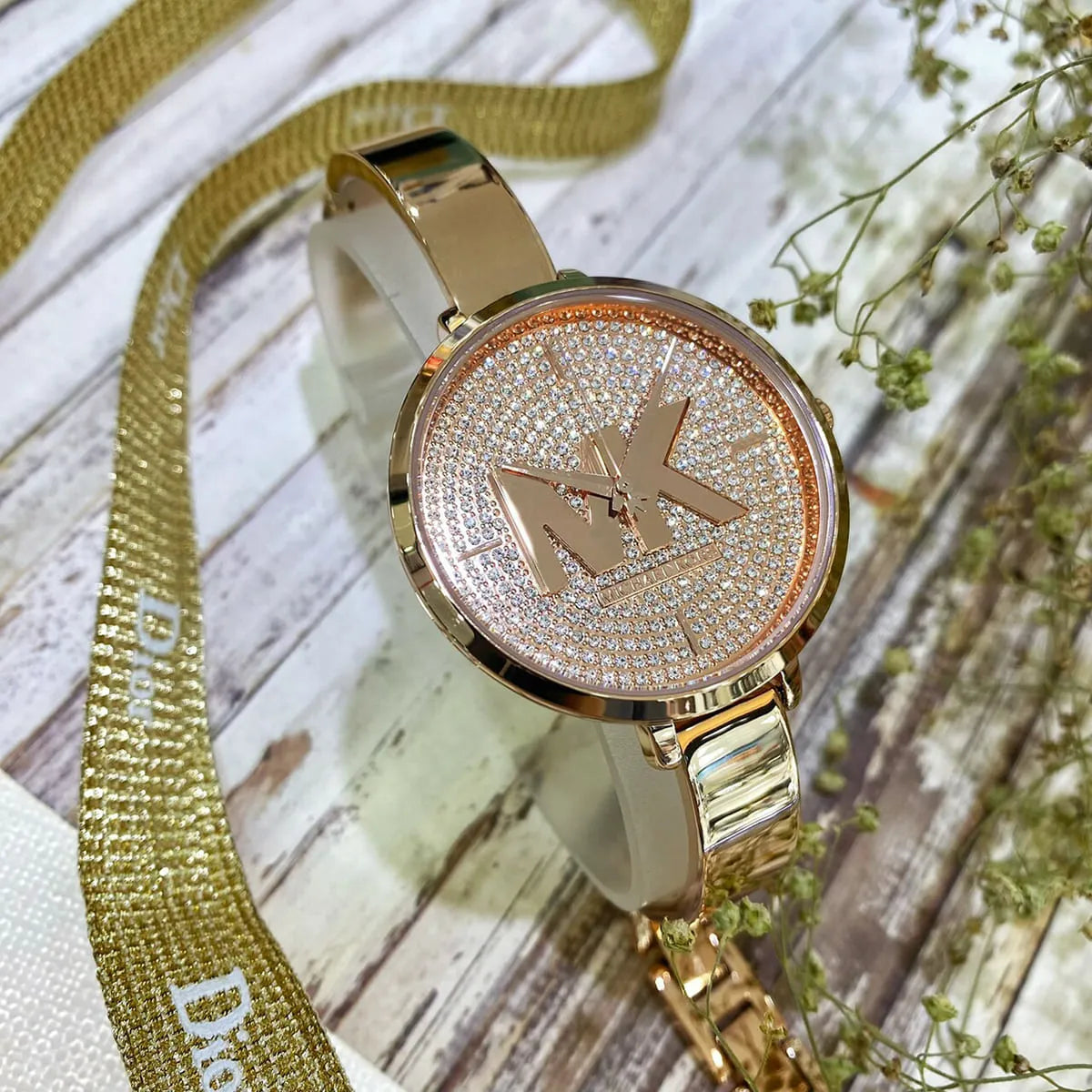 Shop Authentic Michael Kors Blakley Crystals Rose Gold Dial Rose Gold Steel Strap Watch for Women - MK3631 - Luxxuri