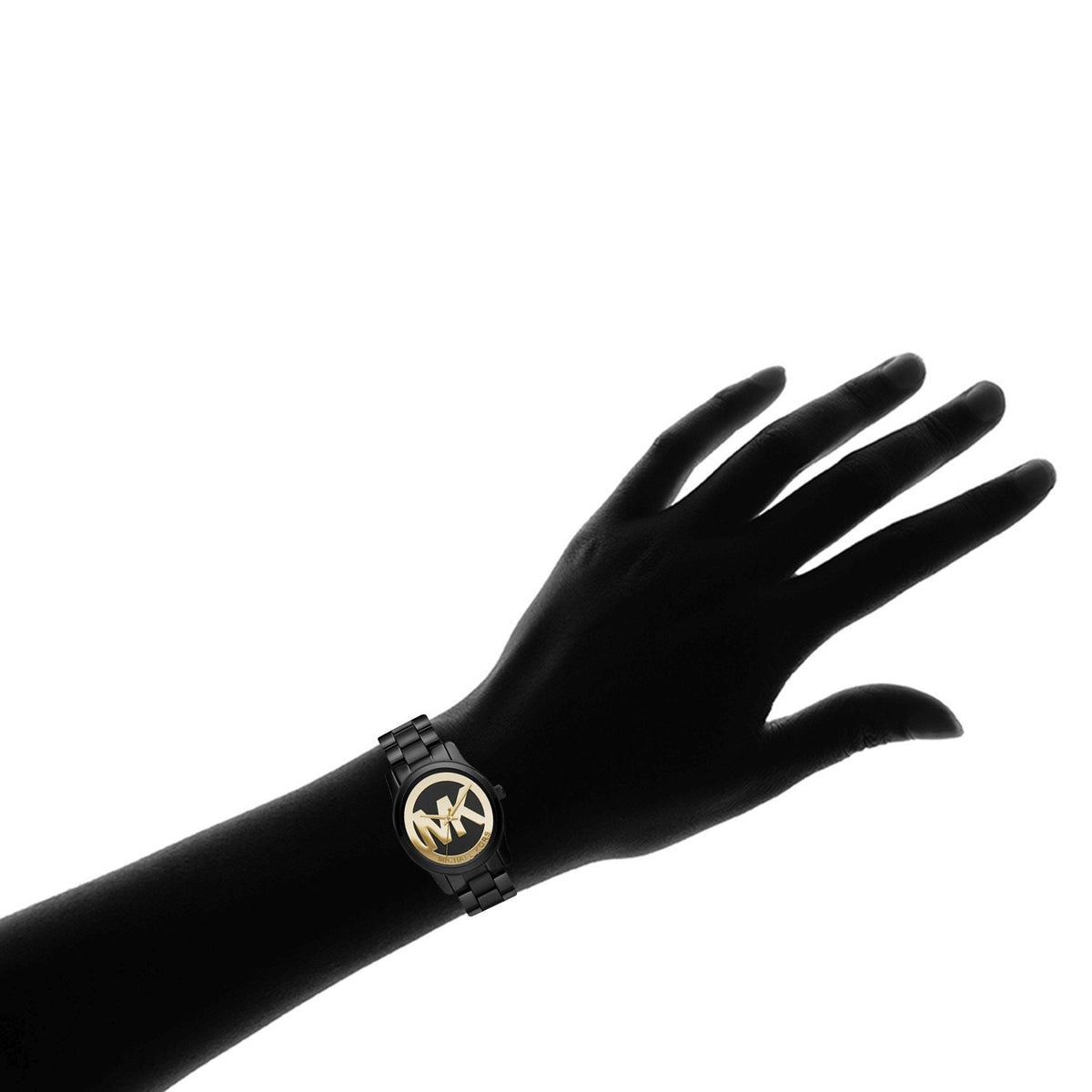 Shop Authentic Michael Kors Runway Black Dial Black Steel Strap Watch for Women - MK6057 - Luxxuri