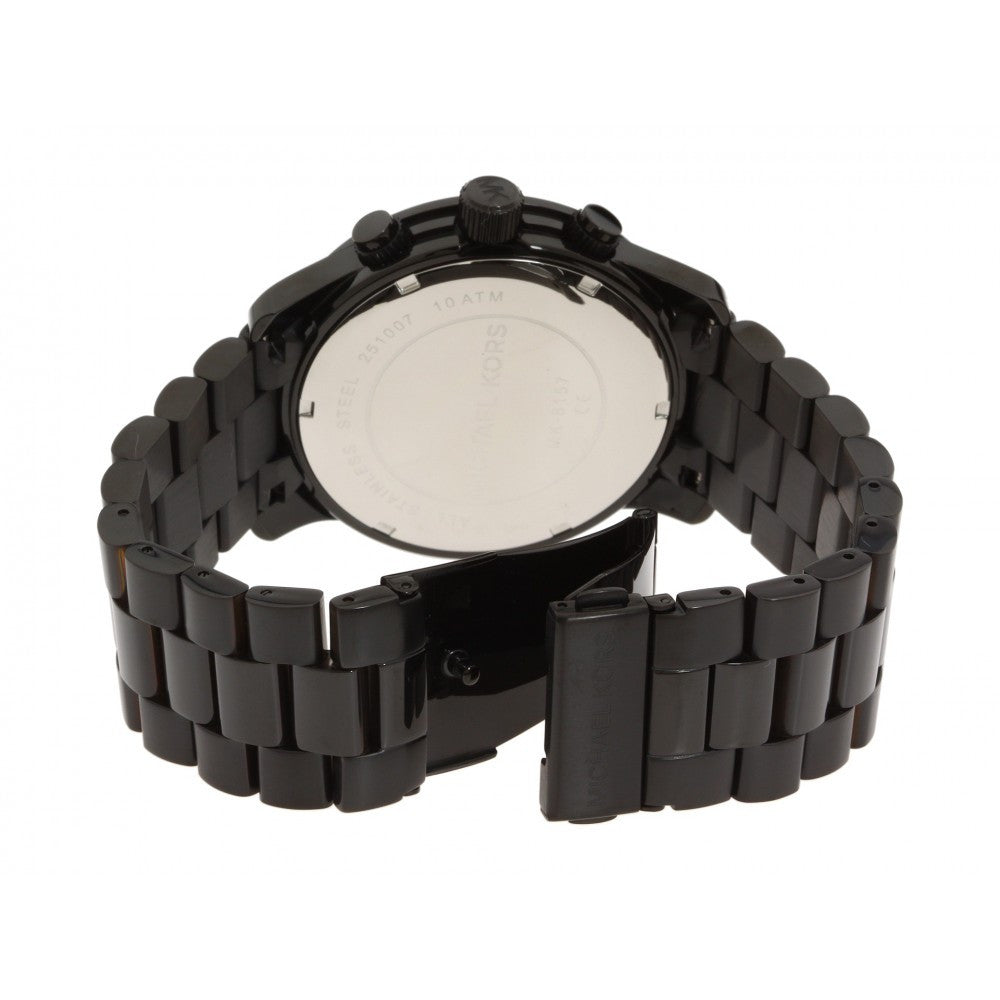 Shop Authentic Michael Kors Runway Black Dial Black Steel Strap Watch for Women - MK6057 - Luxxuri