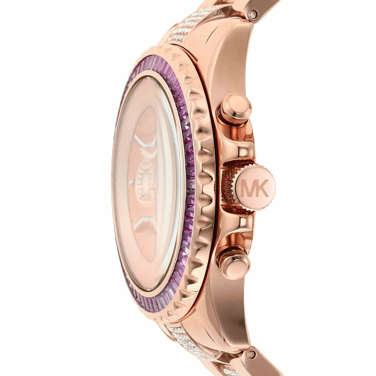 Shop Authentic Michael Kors Everest Chronograph Rose Gold Dial Rose Gold Steel Strap Watch For Women - MK7211 - Luxxuri