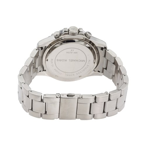Shop Authentic Michael Kors Everest Chronograph Black Dial Silver Steel Strap Watch For Men - MK8256 - Luxxuri