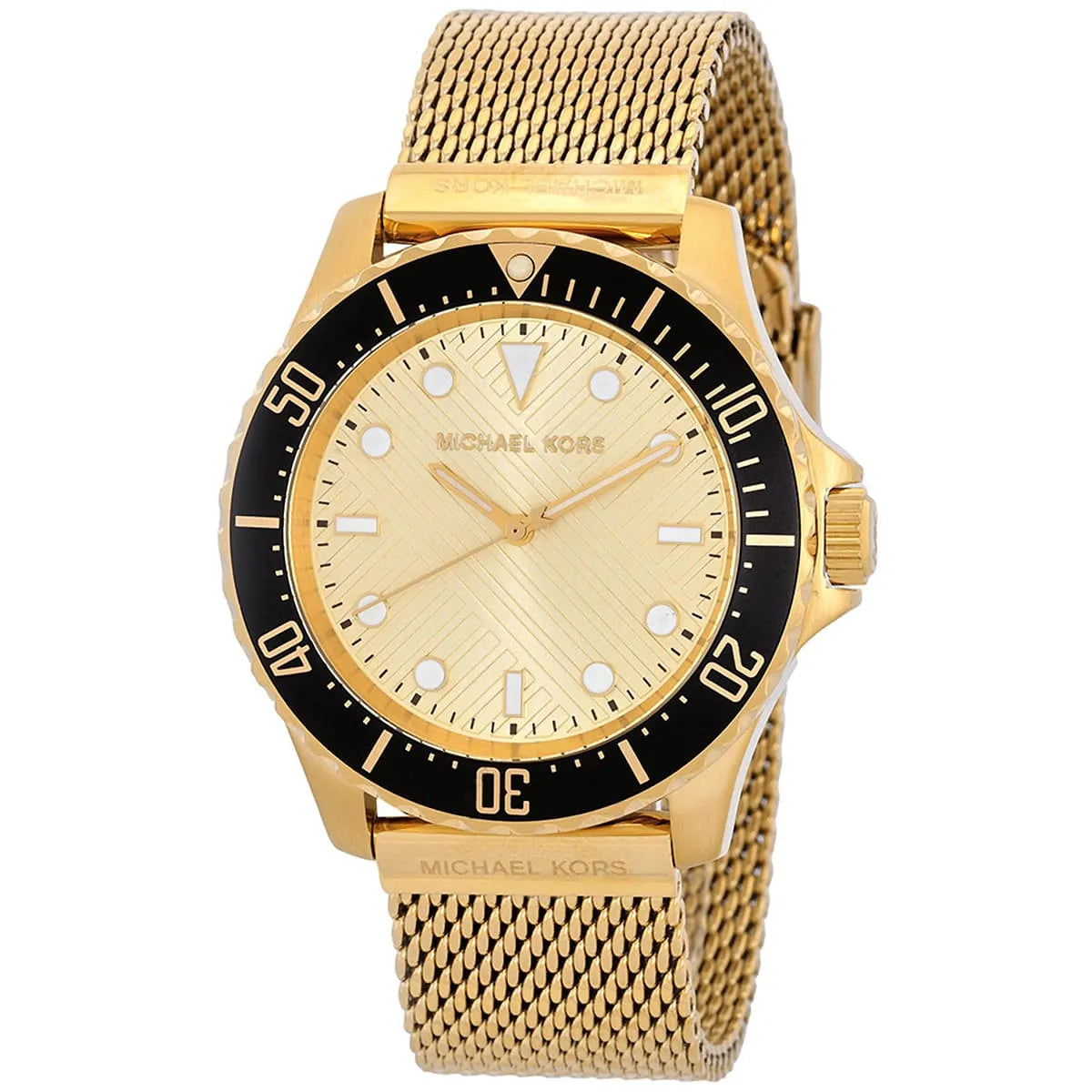 Shop Authentic Michael Kors Everest Chronograph Gold Dial Gold Mesh Strap Watch For Men - MK9083 - Luxxuri