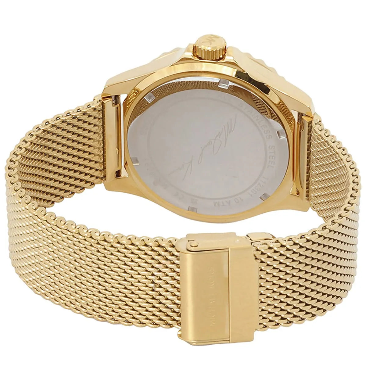 Shop Authentic Michael Kors Everest Chronograph Gold Dial Gold Mesh Strap Watch For Men - MK9083 - Luxxuri