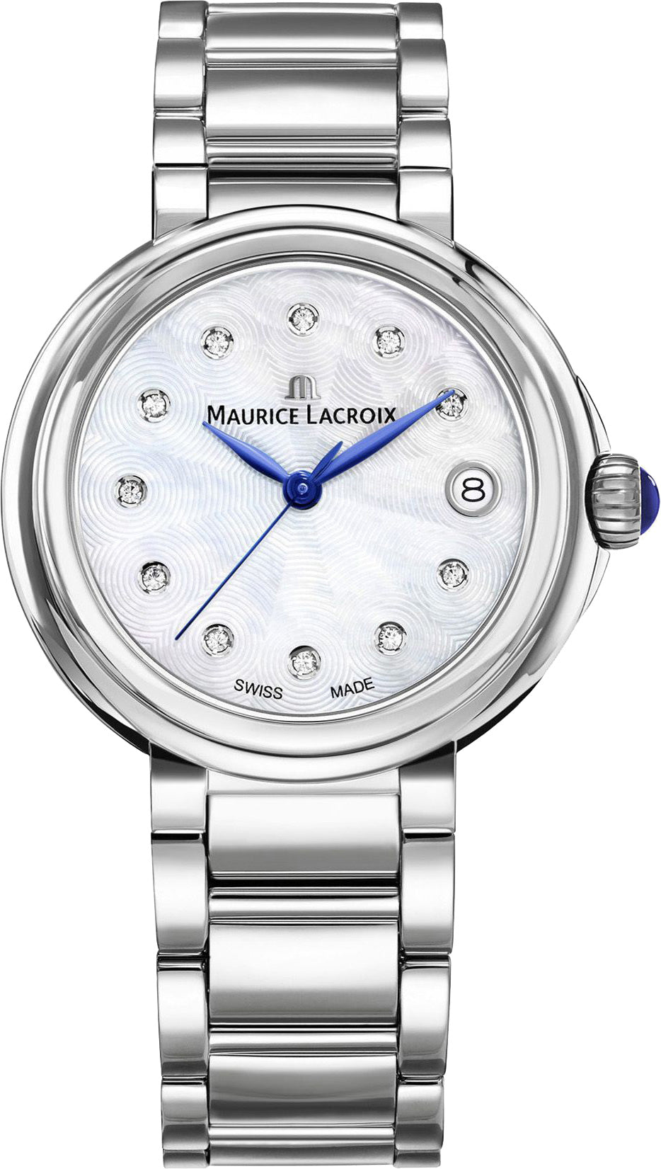 Shop Authentic Maurice Lacroix Fiaba Mother of Pearl Dial Silver Steel Strap Watch for Women - FA1004-SS002-170-1 - Luxxuri
