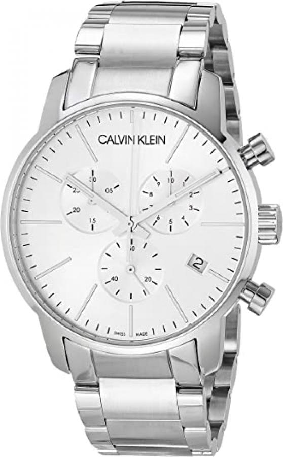 Shop Authentic Calvin Klein City White Dial Silver Steel Strap Watch for Men - K2G27146 - Luxxuri