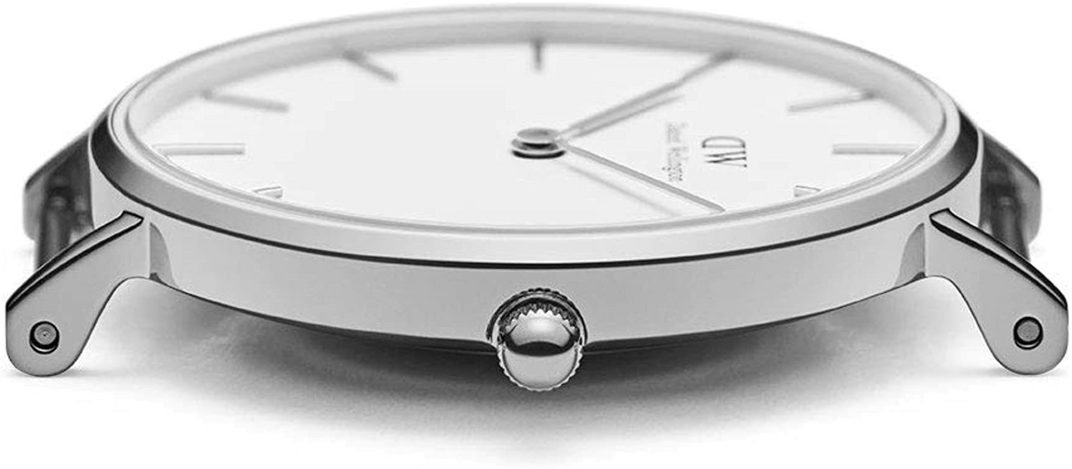 Daniel Wellington Classic Petite St Mawes White Dial Brown Leather Strap Watch For Women - DW00100187
