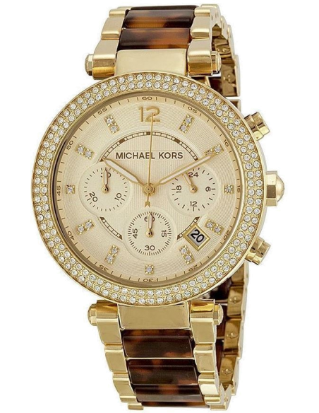 Shop Authentic Michael Kors Parker Gold Dial Two Tone Steel Strap Watch for Women - MK5688 - Luxxuri