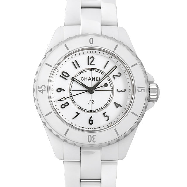 Shop Authentic Chanel J12 Quartz White Dial White Steel Strap Watch for Women - J12 H5698 - Luxxuri
