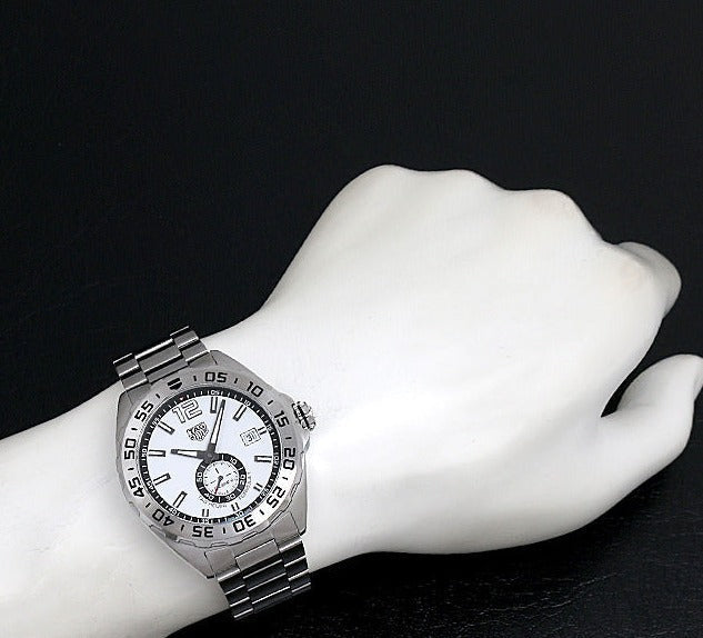 Shop Authentic Tag Heuer Formula 1 Calibre 6 Automatic White Dial Silver Steel Strap Watch for Men - WAZ2013.BA0842 - Luxxuri