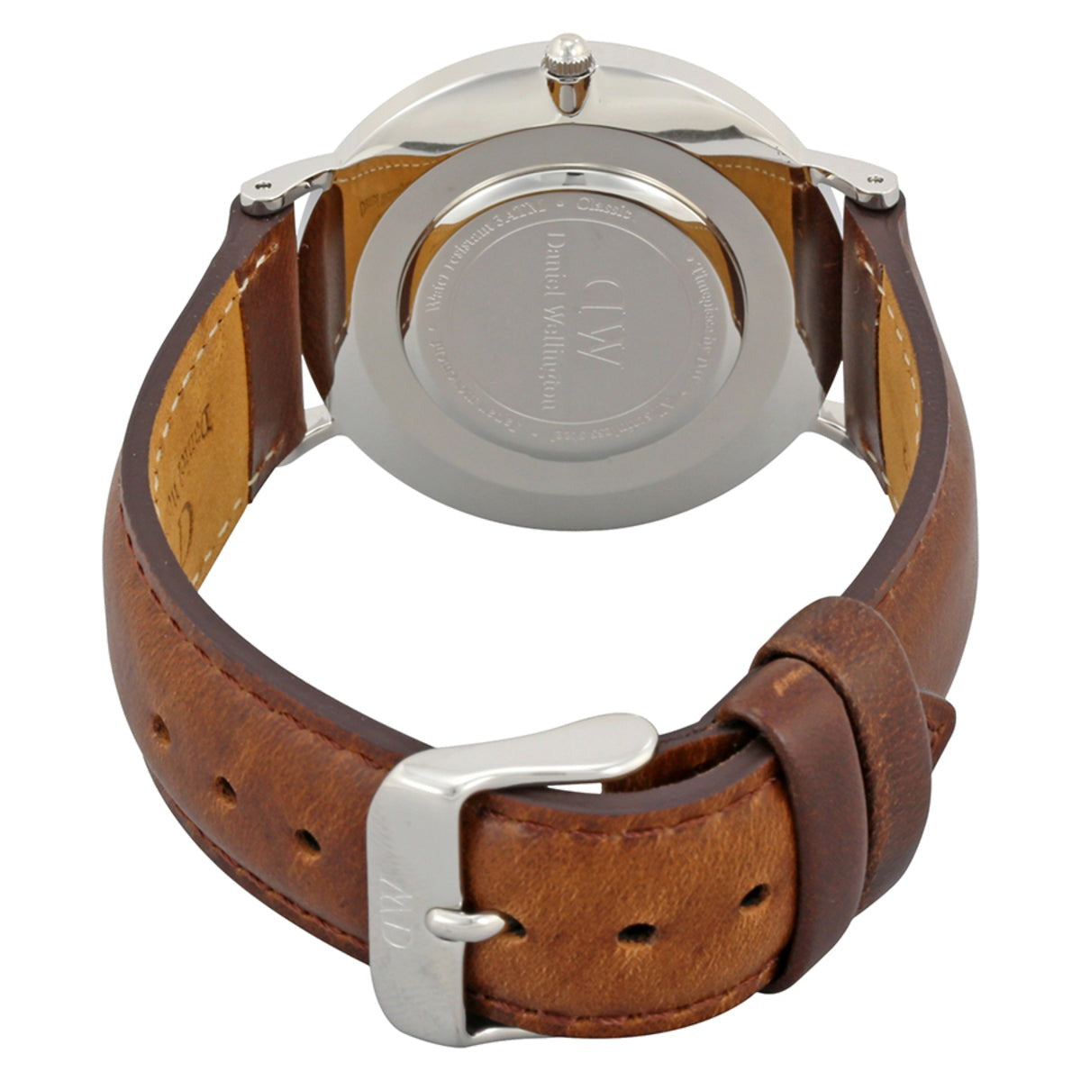 Shop Authentic Daniel Wellington Classic Bristol Black Dial Brown Leather Strap Watch For Men - DW00100143 - Luxxuri